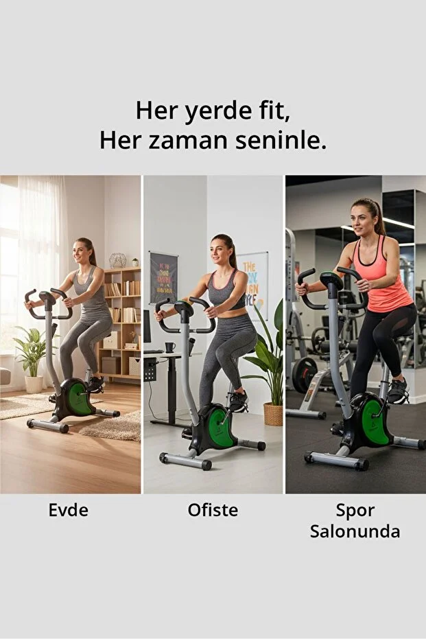 Triathlon T-222 Ev Tipi Kondisyon Bisikleti | LCD Ekran | Ayarlanabilir Sele | Direnç Ayarı | Kardiyo Fitness